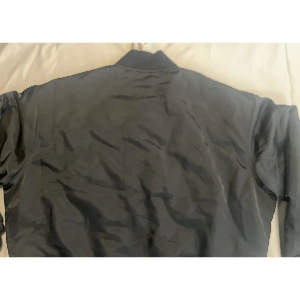 Air Jordan Reversible Varsity Jacket Black Coat Puffy 2XL DQ7344-010 - Picture 13 of 16